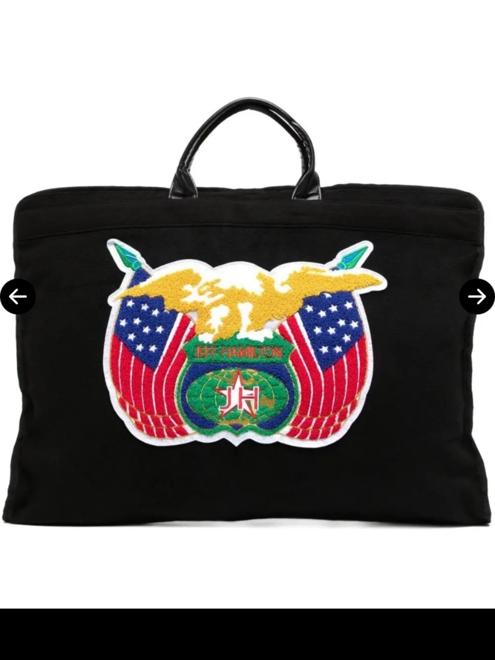 JEFF HAMILTON Logo Embroidered Travel/Garment Carryall Bag